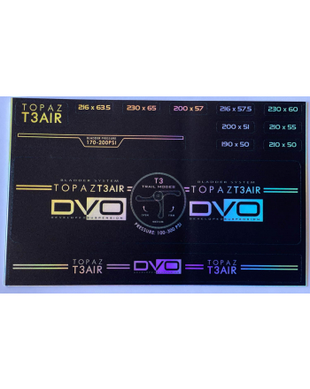 DVO Topaz T3 Air Decals Holographic Oil Slick Custom Stickers
