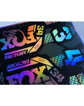 Fox 34 Factory Decals 2021 2022 Holographic Oil Slick Petrol Custom Stickers